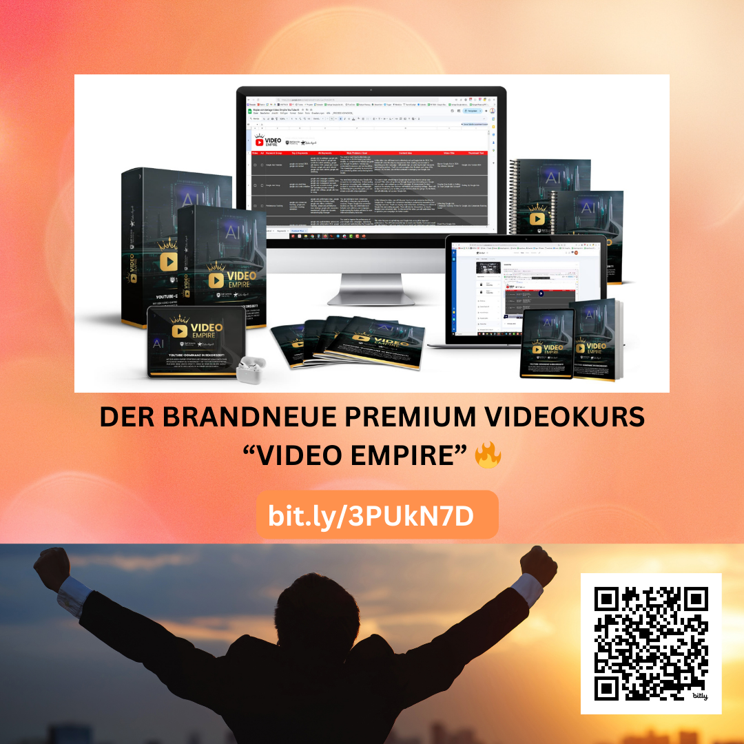 YouTubeErfolg, VideoMarketing, YouTubeKurs, OnlineErfolg, VideoEmpire