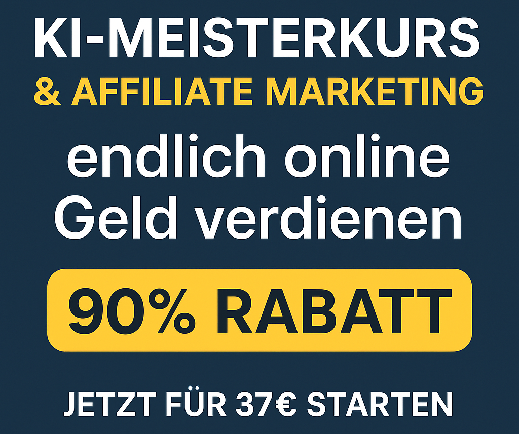 KI Meisterkurs,Affiliate Marketing lernen,Online Geld verdienen,Online-Business starten, Ralf Schmitz Affiliate König,KI & Affiliate Marketing Kurs