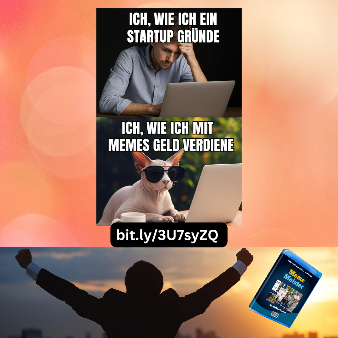 Geld verdienen mit Memes, KI Meme Workshop, Michael Kotzur, Nebenverdienst online, virale Inhalte erstellen, Meme-Kurs, Social Media Humor monetarisieren