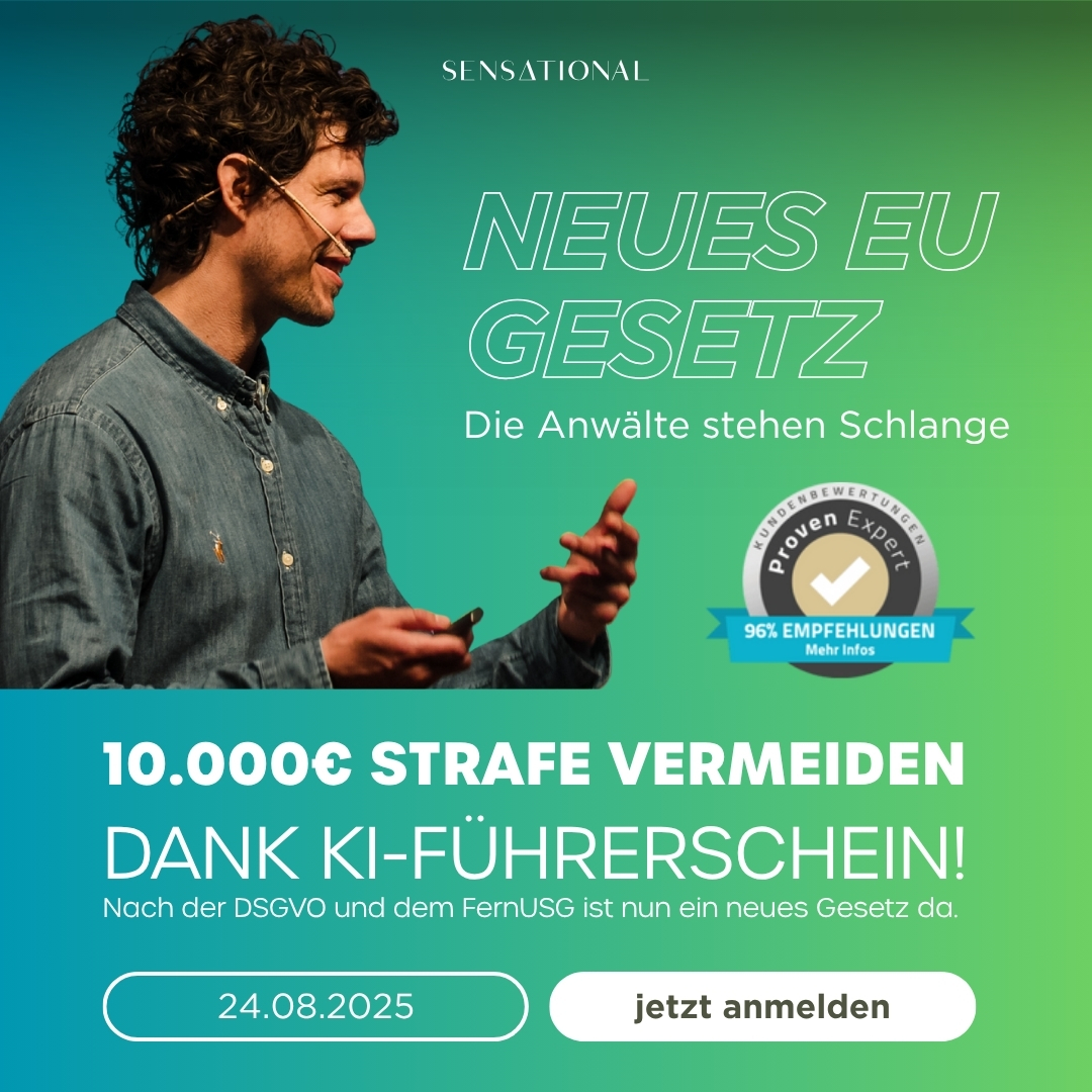 KI-Führerschein 2025,KI-Schulung für Unternehmen,rechtssichere KI-Nutzung,Webinar, Künstliche Intelligenz,gesetzliche KI-Pflicht 2025,KI-Zertifikat Unternehmen, Mitarbeiter KI schulen,KI-Weiterbildung für Firmen,KI-Nutzung rechtlich sicher,KI-Compliance 2025